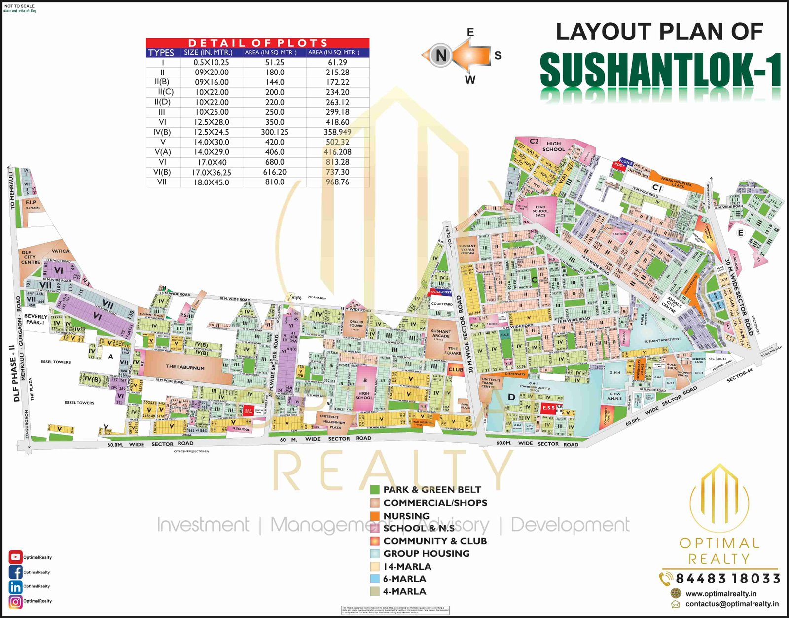 ANSAL SUSHANT LOK-1 map preview